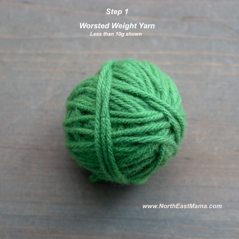 Crochet shamrock pattern step 1