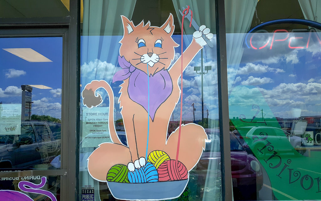 Image of Yarnivore Storefront of a cat