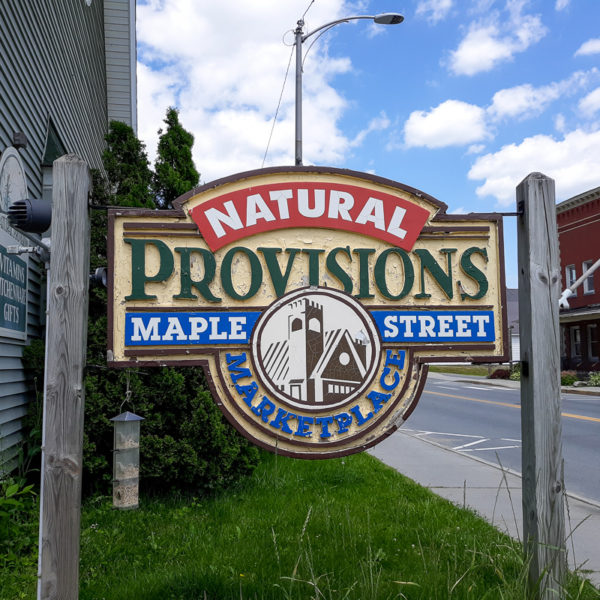 Natural Provisios' Marketplace Sign